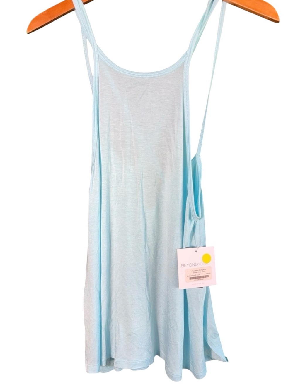 Beyond Yoga Pure Barre Burlingame Double Cross Tank Amalfi Coast M NWT